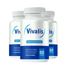 3-Pack Vivalis for Men, Vivales Natural Energy & Stamina Support - 180 Capsules
