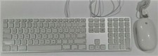 Apple A1243 Wired USB Keyboard and A1152 Wired USB Mighty Mouse- White