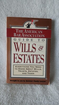 American Bar Association Guide to Wills & Estates - Paperback Book