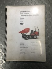 NEUSON MODELL 3001 / 3001 SPEED ERSATZTEILLISTE DUMPER