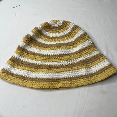 Madewell Navy Crochet Bucket Hat with White Stripe Madewell | Accessories | Nwt Madewell Fuzzyknit Bucket Hat  main image 2