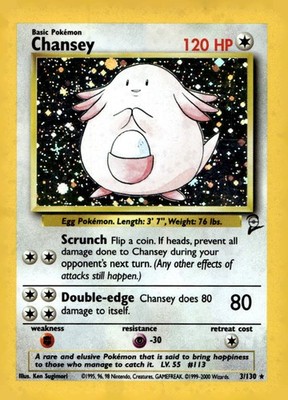 Chansey Holo Rare Base Set 2 003/130 NM