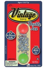 JA-RU Vintage Metal Jacks Game Set/Two Bouncy Balls. 1 1 Set, Jax