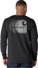 NWT Carhartt Relaxed Fit Heavyweight Long Sleeve Pocket C T-Shirt in Black 2XL