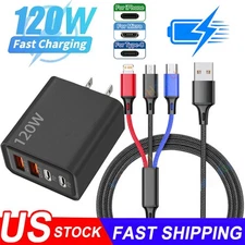 4 in 1 Fast USB Charging Cable Universal Multi Function Cell Phone Charger Cord