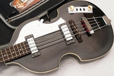 Limited Color See-Through Black Hofner Hi-Bb-Pe-Bk Ignition Bass