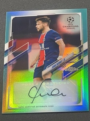 2020-21 Topps Chrome UCL Chrome Autographs Juan Bernat 107/199