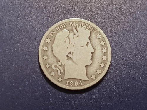Good+ 1894-P Barber Half Dollar
