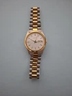 Vintage Seiko Day Date President 7N43-8111 Gold Tone Quartz Watch Read