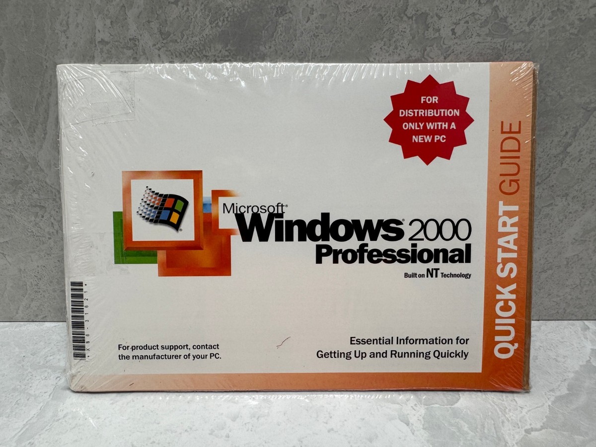 【コレクター向け】Windows2000 Professional Microsoft Windows 2000 Professional 1-2CPU OEM Software with SP 2