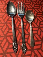 #31U Vintage Mixed Lot SSS By Oneida Erika Stainless Flatware