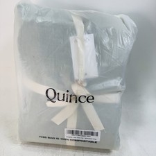 NWT QUINCE EUROPEAN LINEN 4 PIECE KING SHEET SET WILLOWLEAF SHEETS MSRP $200