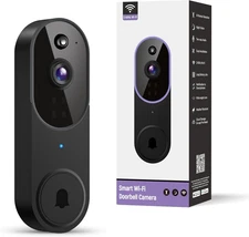1080P Smart Wireless Video Doorbell Camera, Night Vision, Real-Time Alerts, AI H