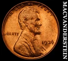 1936 Lincoln Wheat Cent- Choice Gem Brilliant Uncirculated No Reserve #J7042
