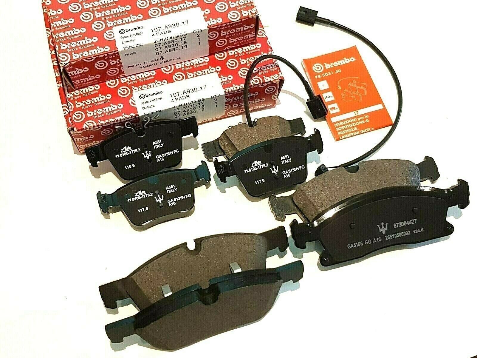 Maserati Levante 2017-2021 FRONT Brake pad