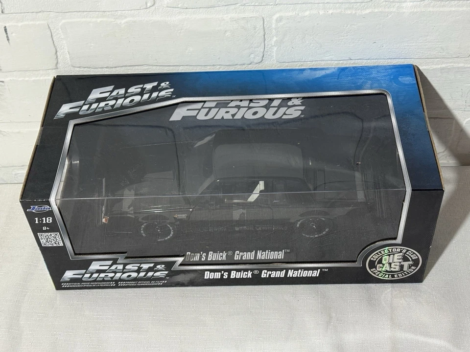 1:18 JADA Fast & Furious Dom's Buick Grand National Black Sealed RARE - Image 2 of 4