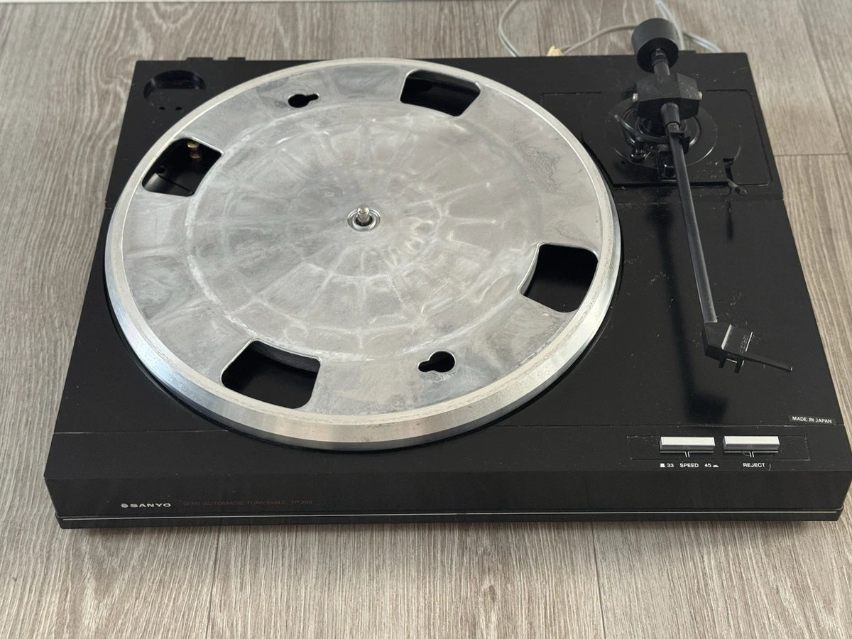 Platine Vinyle Sanyo TP-X1S – Entraînement Par Courroie, Retour Auto, Pour Réparation (bras HS)