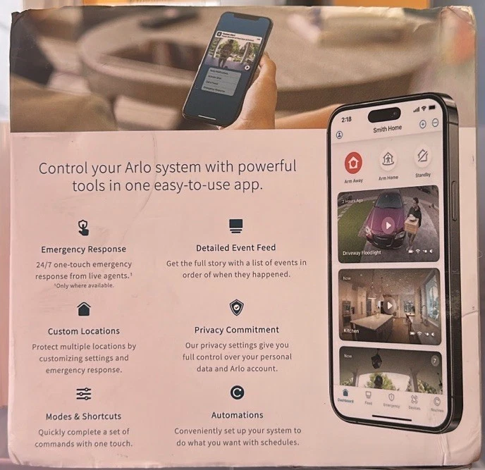 Paquete de cámara foco Arlo Pro 5S 2K con 3 cámaras XL y Smarthub Foto 3 de 3