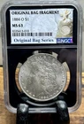 1884-O $1 Silver Morgan Dollar NGC MS63 Original Bag Fragment New Orleans Mint