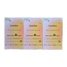 BARRIERE Hello Sunshine clean Vitamin D3 & K2 Patches• 36 CT  (3 Pack) EX 2028