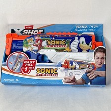 ZURU X-Shot HyperLoad Sonic the Hedgehog 500 mL Water Gun New in Box