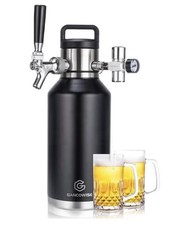 Gancowise Pressurizzato Growler Rubinetto System 64 oz Birra Artigianale - Nuovo con scatola