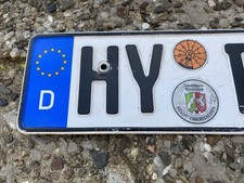 Nummernschild, Kennzeichen - Deutschland, Germany - Umgesiegelt