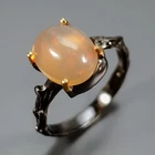 Handmade Natural Opal Ring 925 Sterling Silver Size 6 /R466223