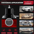 EFI Fuel Pressure Regulator Kit with Bypass Return 0-100psi Pressure Gauge 6AN