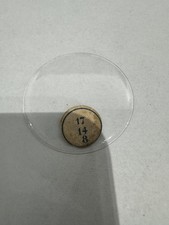 Vintage Unmarked Pocket Watch Round Acrylic Crystal Domed 38.17mm 17 14 8 Clear