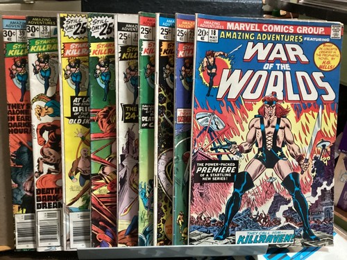 AMAZING ADVENTURES #18 (1ST KILLRAVEN) 25 27 28 35-39 WAR OF THE WORLDS 1973 - Bild 1 von 13