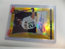 2013 Select Nick Franklin Gold Prizm Rookie Auto Autograph RC #05/25 