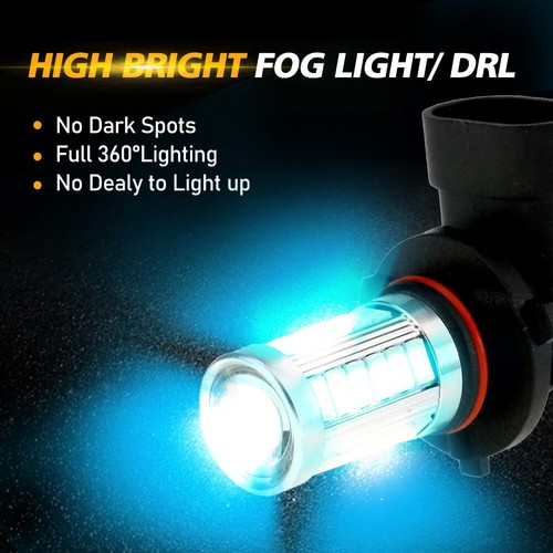 LED Fog Driving Light Bulbs DRL 9145 9006 9005 H10 High Power White Yellow Blue - Picture 5 of 16