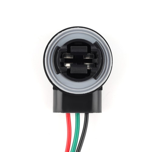 Universal Pigtail Wire Female Socket 3157 S Two Harness Front Turn Signal Park - Foto 10 di 12