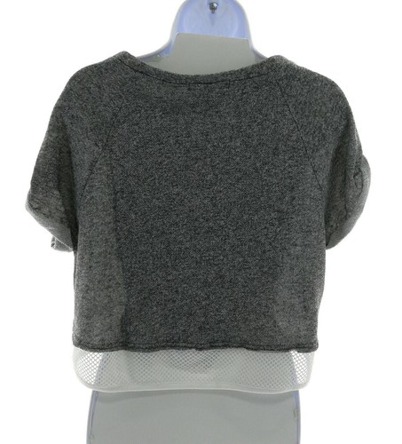 Derek Heart Juniors Gray Crop Top Size Large - Picture 3 of 3
