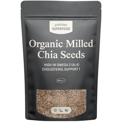 EVERYDAY SUPERFOOD Organic Milled Chia Seeds Ground Premium Chia Seed Great in Keto Baking & Kosher