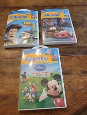 VTech V.Reader Learning System Video Game Cartridges Lot of 3