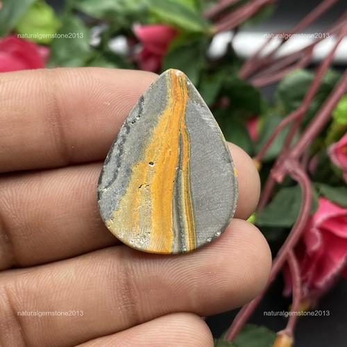 Natural Indonesian Bumble Bee Jasper Loose Gemstone For Bracelet Making Cabochon - Picture 10 of 70