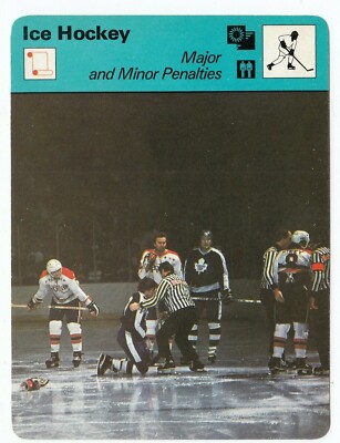 Major & Minor Penalties 1978 Hockey Editions Rencontre S.A Large Card