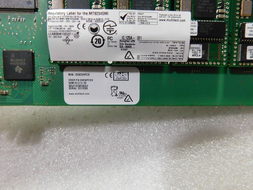 CARTE MODEM FAX PCIe 8 ports MULTITECH ISI9234PCIE/8 MT9234SMI V.92 V.34 - Photo 4/4