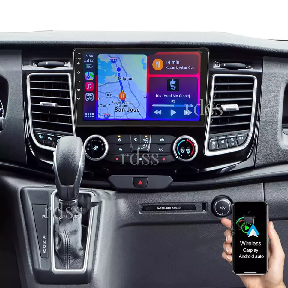 10.1" Carplay Android 14 For 2020-2024 Ford Transit 250 350 Radio GPS FM Foto 3 de 4