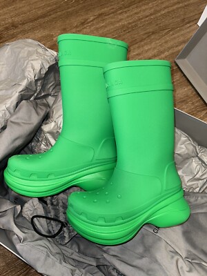 25SS new/BALENCIAGA +クロックスEVAラバーアンクルブーツ Boots BALENCIAGA + Crocs EVA rubber platform ankle boots | NET-A