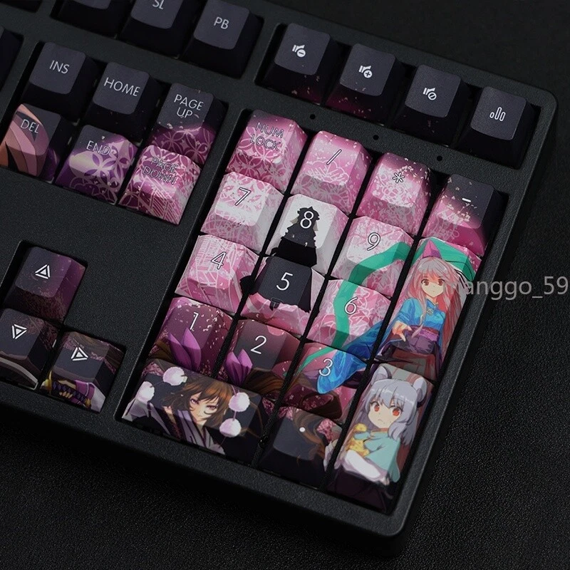 Oriental Project Gensokyo Only Keycaps Dreamy Full Frame 108 Keys Anime PBT Gift - Image 3 of 4