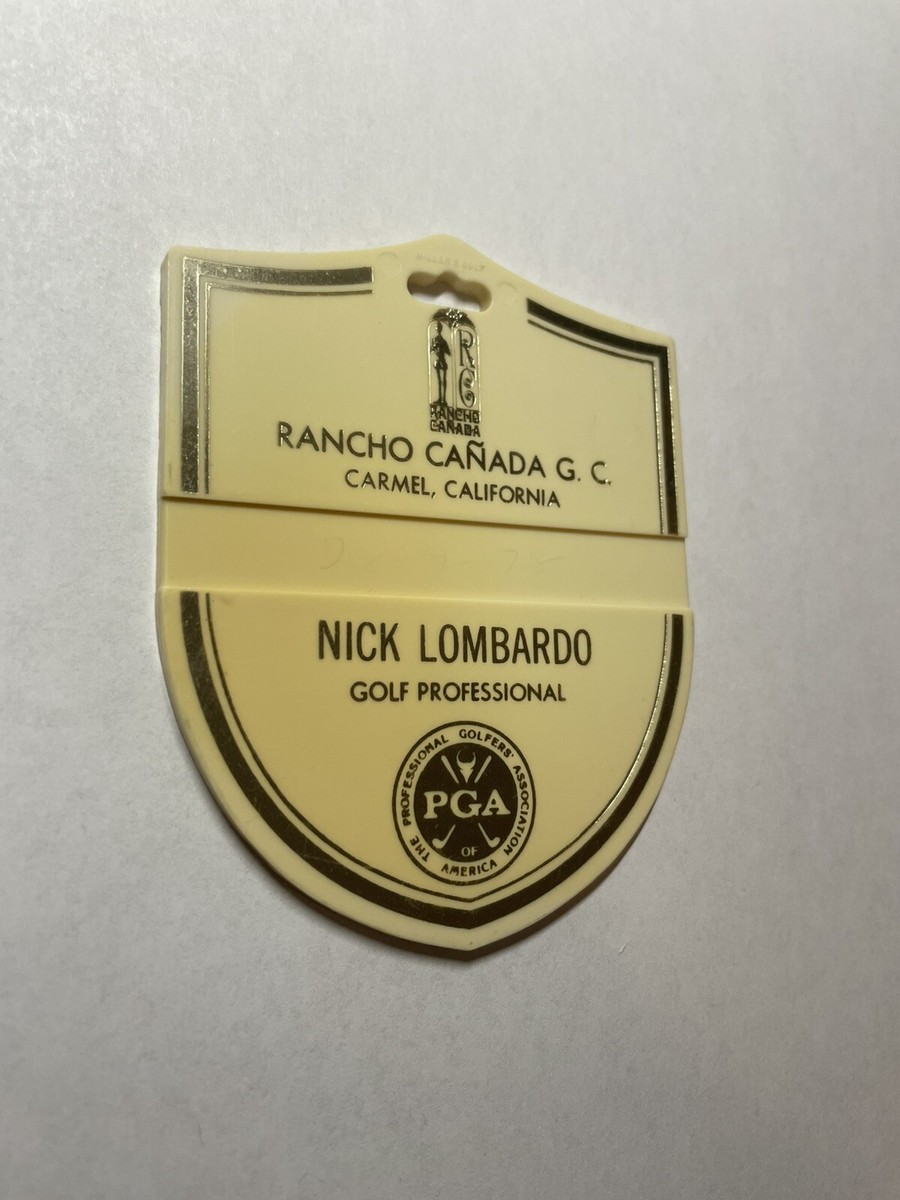 Vintage Rare Rancho Canada Golf Club Golf Bag Tag - Carmel, CA - A Beauty!