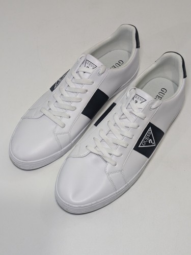 Guess Men's Paschal Casual Low-Top Lace-Up Sneakers, Black/White, 13 M - Picture 2 of 10