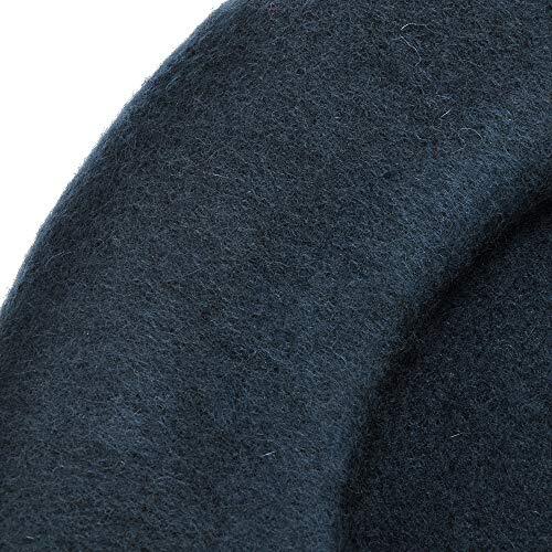 Wool French Beret Hat Solid Color Beret Cap for Women Girls One Size Blue - Picture 6 of 6