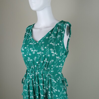 Cynthia Rowley Women's Cinch Waist Dress Size Small Green White Floral Print | eBay Cynthia Rowley Women's Cinch Waist Dress Size Small Green White Floral Print | eBay