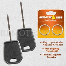 2 For 2015 2016 2017 2018 2019 2020 Ford F-150 Replacement Uncut Key Blade 128