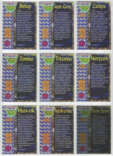 Marvel Pepsicards 1995 Set Completo 113/113 + Reimpresión Spiderman Batman - Picture 11 of 12