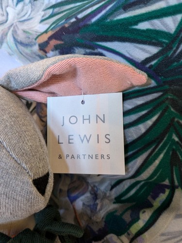 John Lewis Easter Rabbit Bunny Shaped Cushion Plush Flitch 10" Rare Tags - Picture 5 of 9